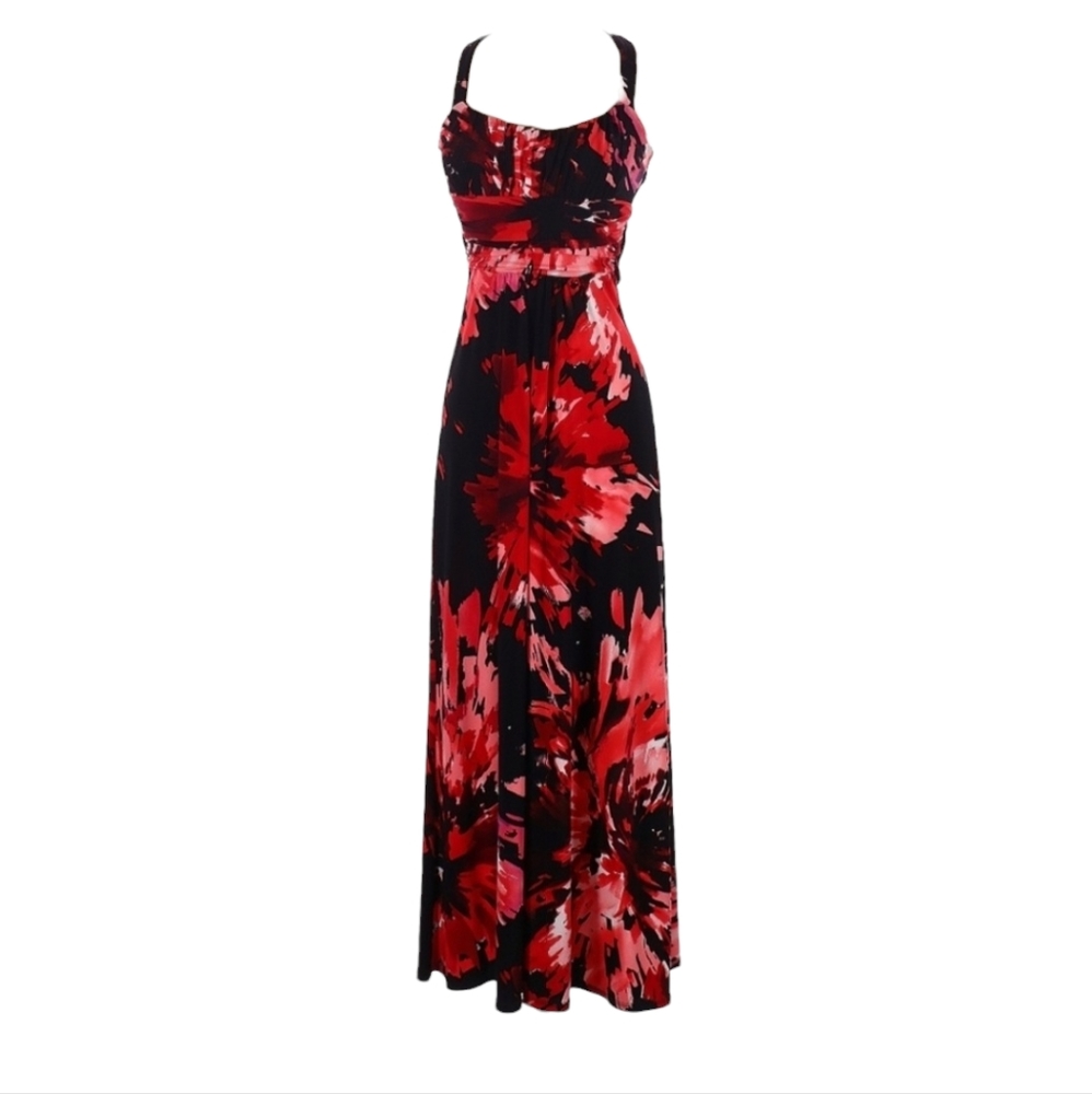 Floral Print Draped Mini Dress Short Sleeve back Zipper V Neck Dress